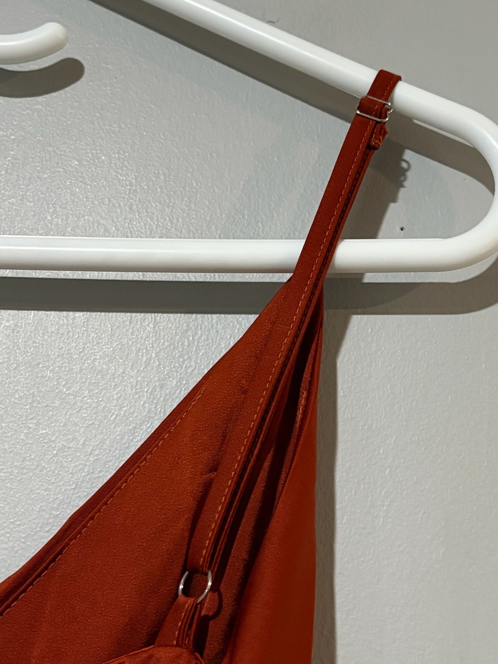 Revolve SHOWPO Around Me Copper Satin Wrap Maxi Dress Size 4 NWT - Picture 8 of 13